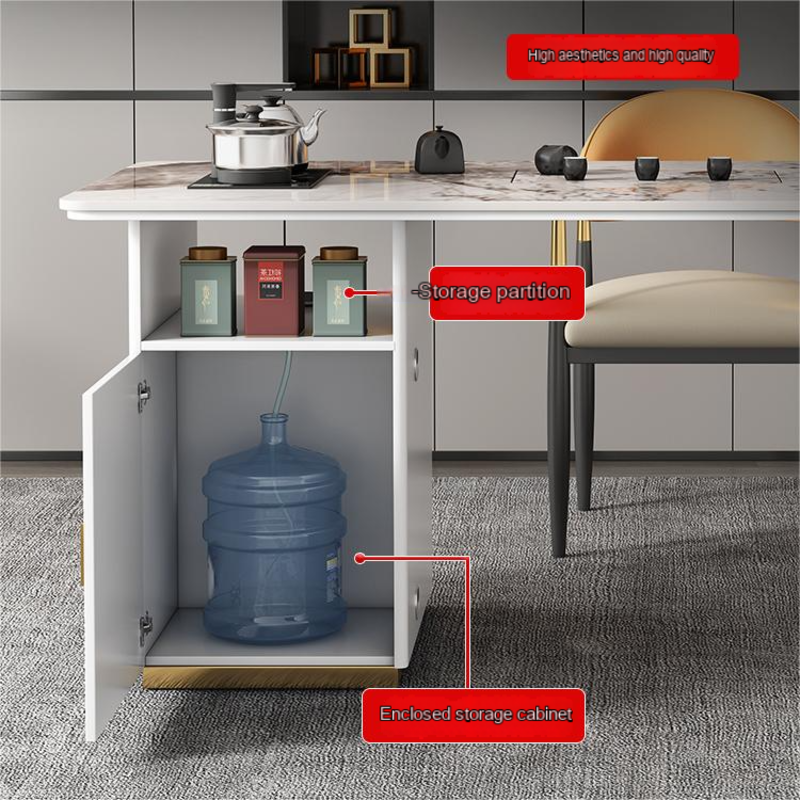 storage space of island table