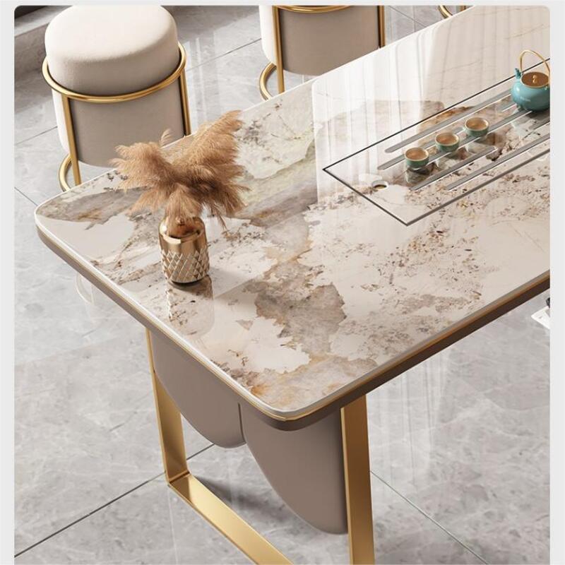 island table with plant on the table