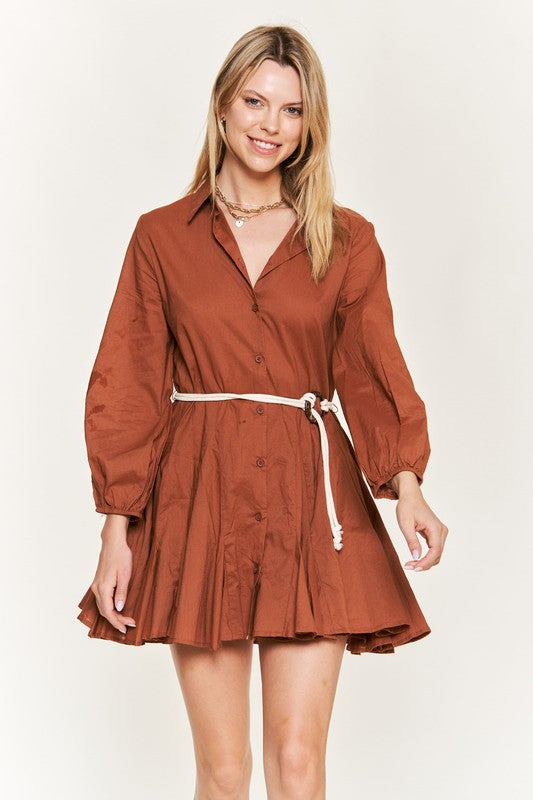 Belin Flare Shirt Dress