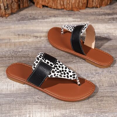 Paulette Animal Print Open Toe Sandals