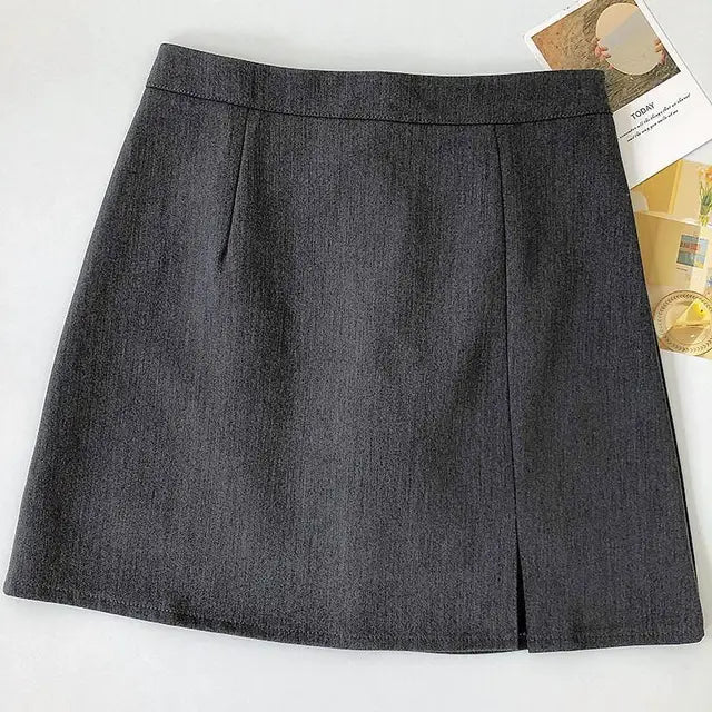 S-3XL Skirts for Women A-line Solid Summer Office Lady Korean Fashion Casual Style All-match Basic Daily Tender Simple Popular