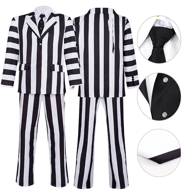 Adam Maitland Costume Beetlejuice Adam Costume Halloween Couple Cosplay Suit BEcostume