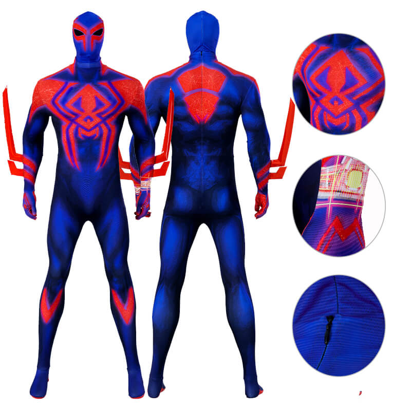 Spiderman 2099 Costume Miguel O Hara Bodysuit Spiderman Across the Spider-Verse Jumpsuit
