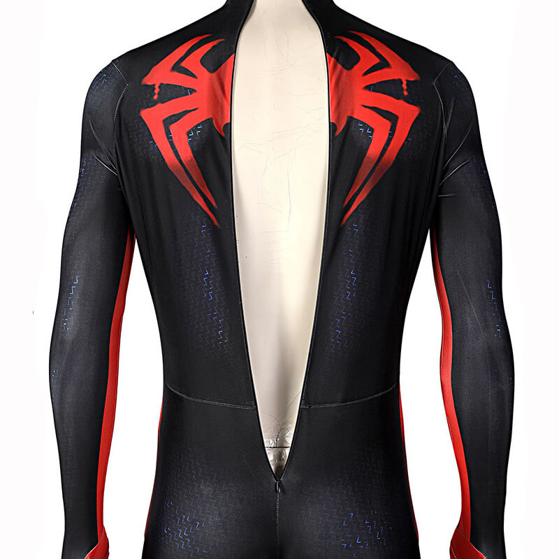 Spiderman Into the Spider Verse Miles Morales Suit Miles Costume Bodysuit Jumpsuit BEcostume