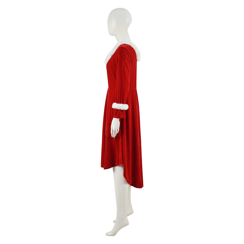 Christmas Costume Christmas Red Dress Christmas Night Suit For Women Female