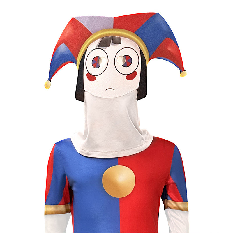 The Amazing Digital Circus Cosplay Cartoon Clown Pomni Costumes Halloween Holiday Suit