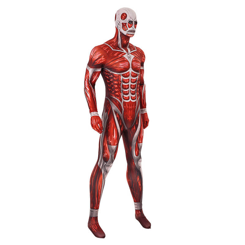 Attack on Titan Bodysuit Adult Lycra Zentai Jumpsuit Titan Muscle Cosplay Costumes BEcostume