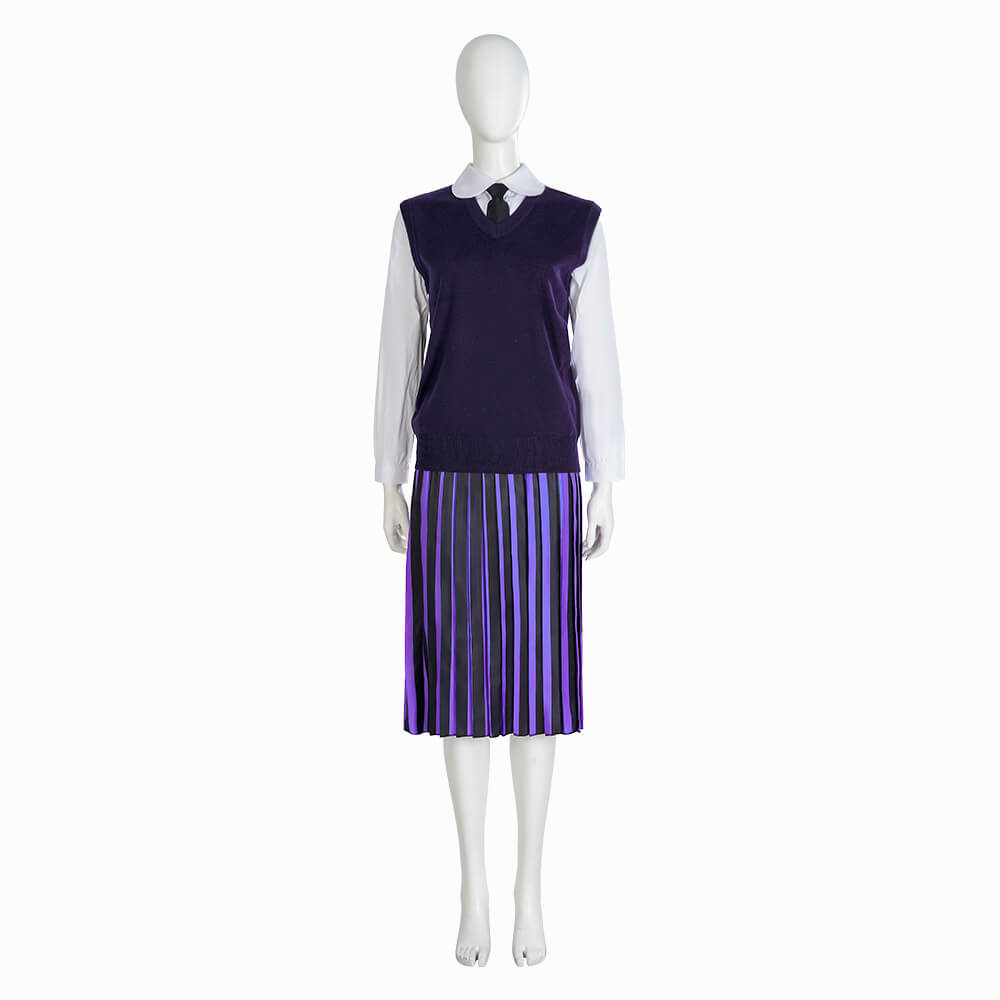 Becostume Nevermore Academy Purple School Uniform The Addams Family Wednesday Addams Cosplay Costume