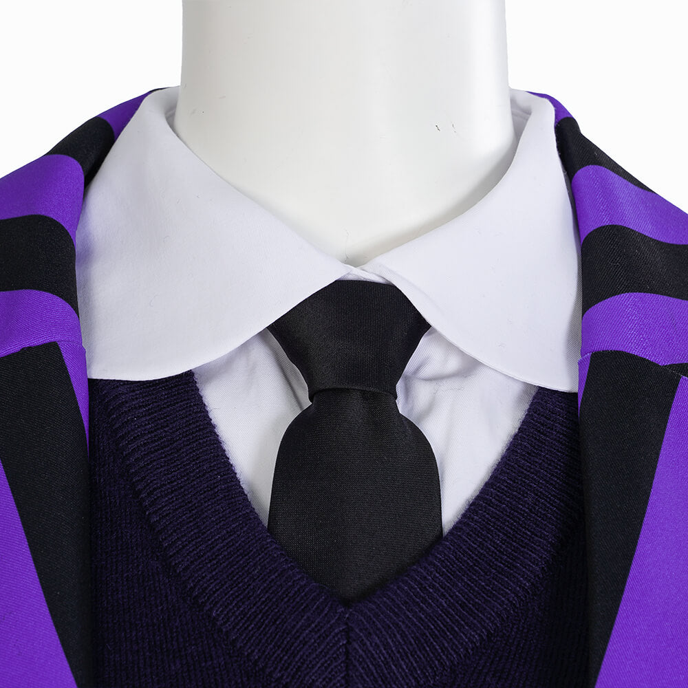 Becostume Nevermore Academy Purple School Uniform The Addams Family Wednesday Addams Cosplay Costume