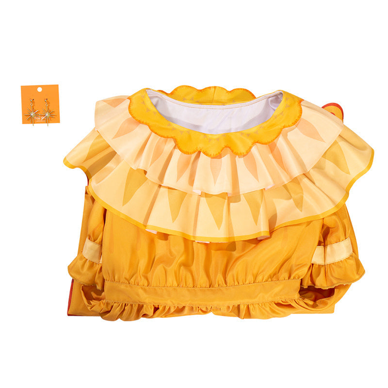 Pepa Dress Encanto Cosplay Costume Princess Yellow Dress Halloween Carnival Suit