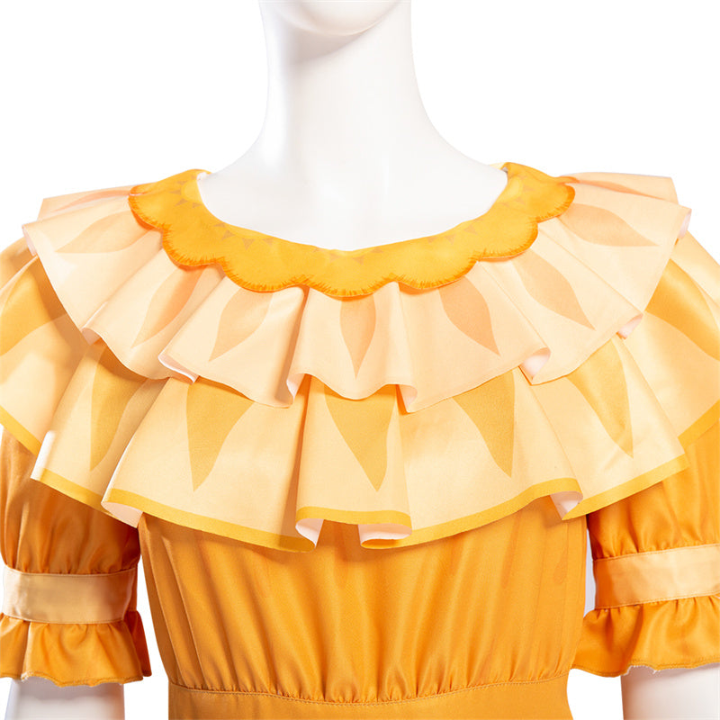 Pepa Dress Encanto Cosplay Costume Princess Yellow Dress Halloween Carnival Suit