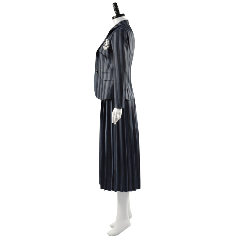 Wednesday Addams Costumes 2022 Wednesday Addams Uniform Cosplay Outfit Becostume