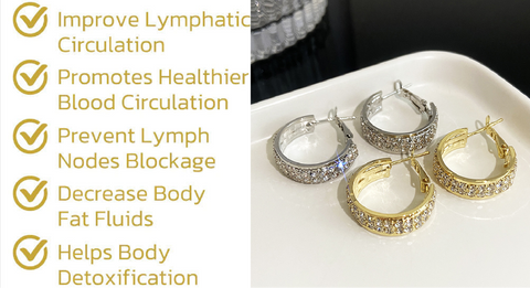 Lovefinity™ Lymphatic activity hoop earrings
