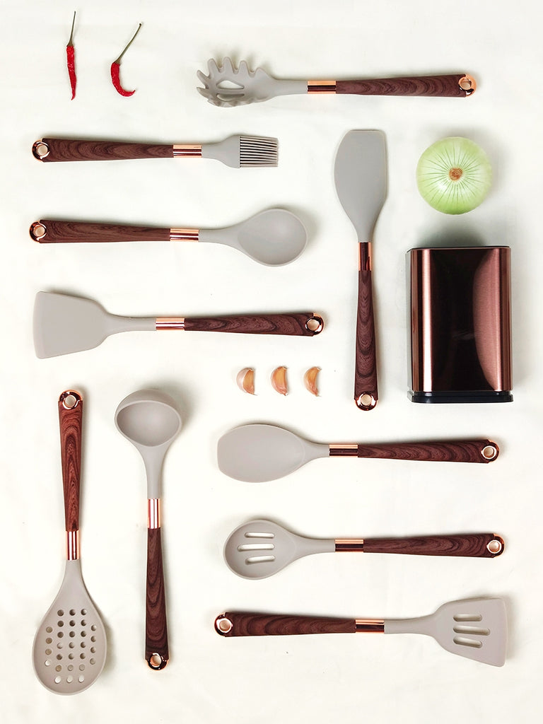 Elena & Deco on Instagram: Porta utensilios y cucharas de madera. ✨ Quien  más fan de este estilo en su cocina ?? 🧡🧡