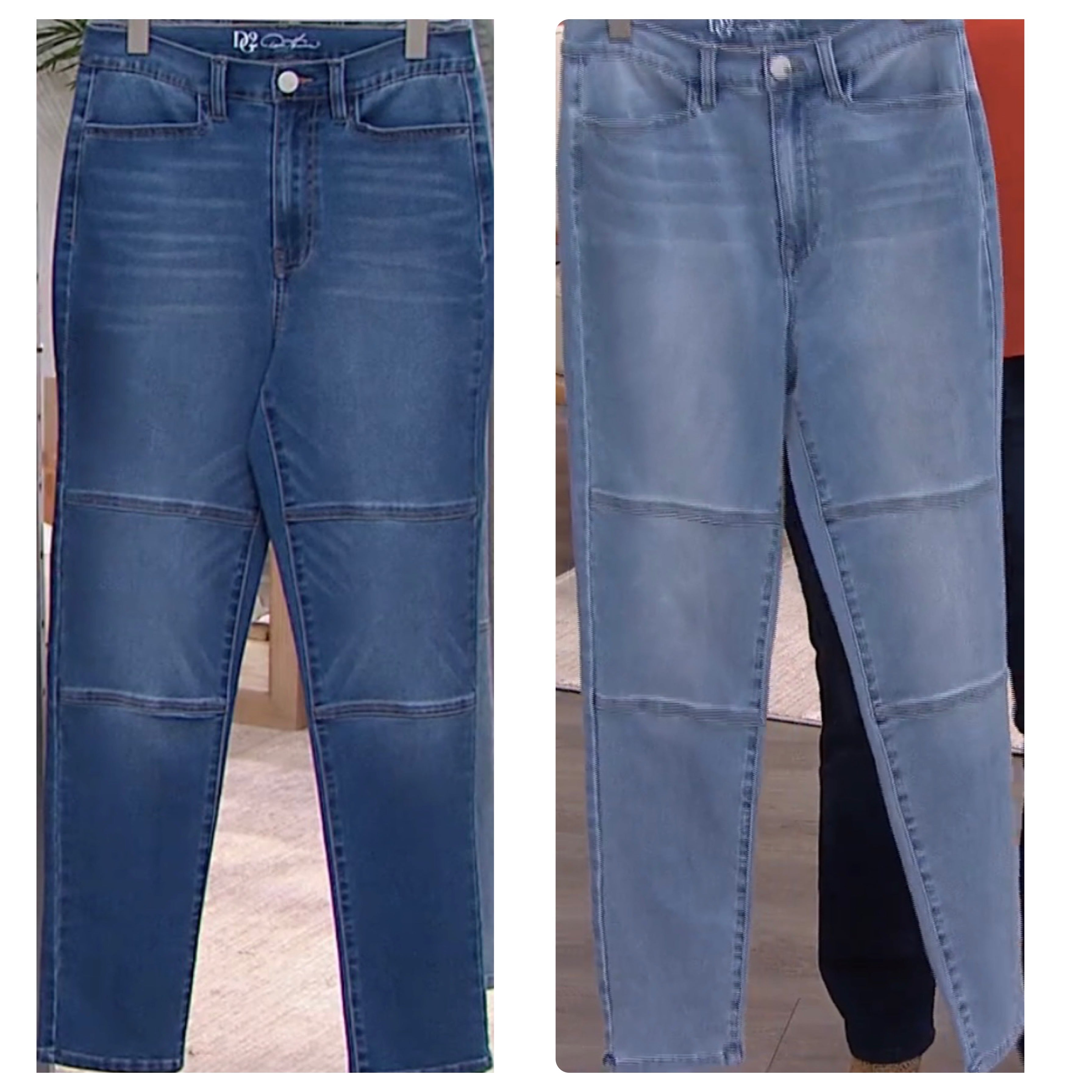 DG2 by Diane Gilman Virtual Stretch Moto-Style Skinny Jean. - 785-855.