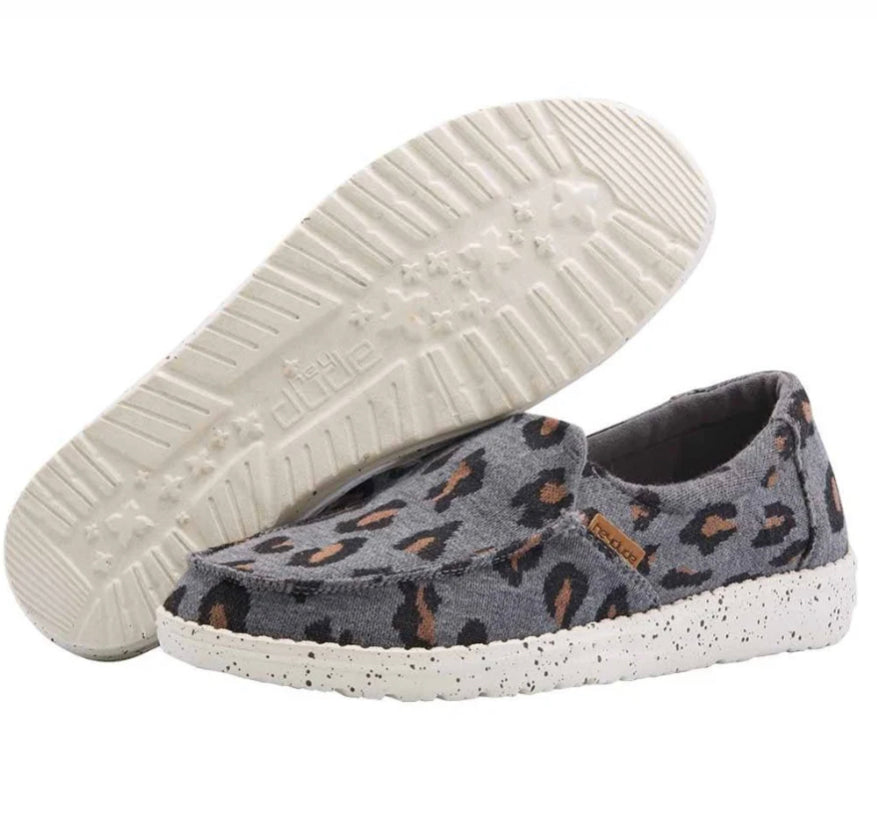 Hey Dude Women Misty - Charcoal Cheetah