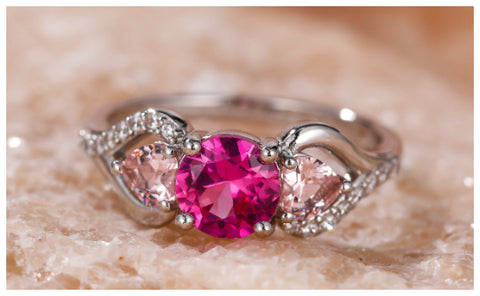 gemstone promise rings