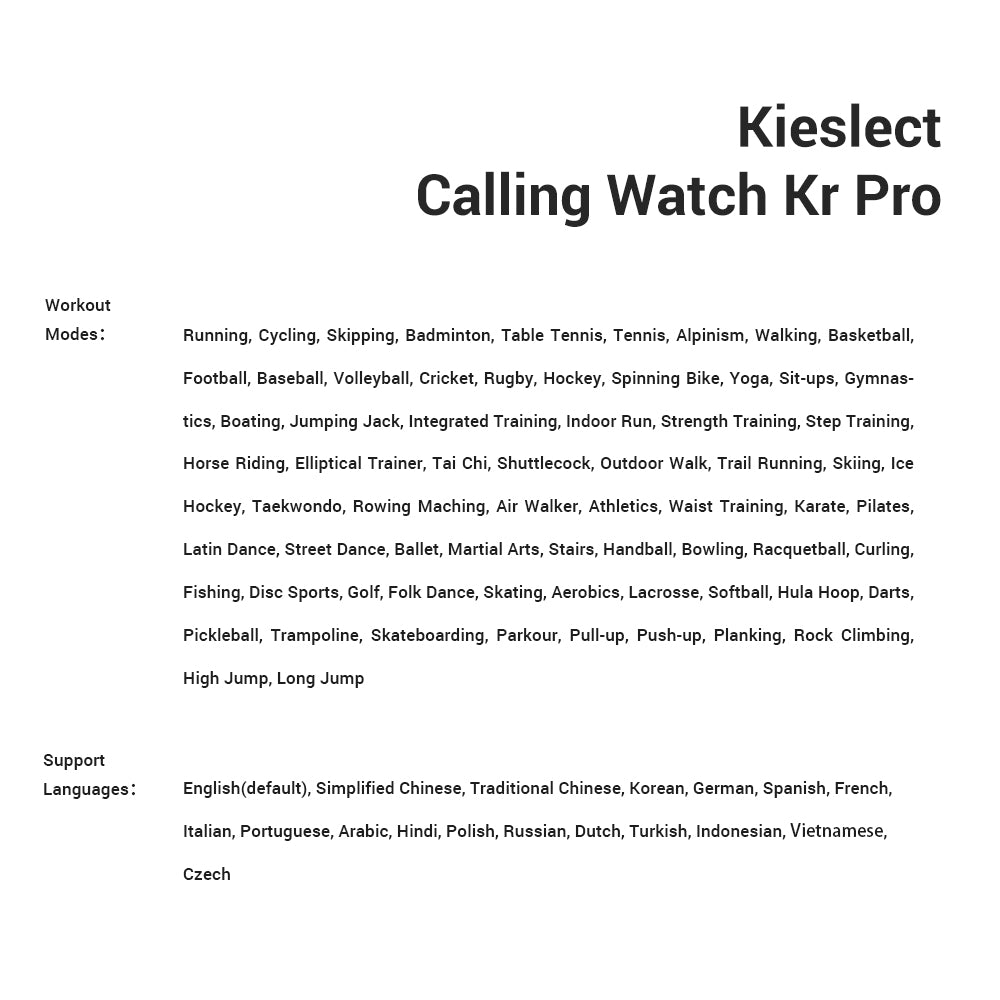 ساعة ذكية كيسليكت Kieslect YFT2057EU KR Pro Smart Watch 12 19 e113f54f 59fd 43e3 b13c 1a3ac5954e39