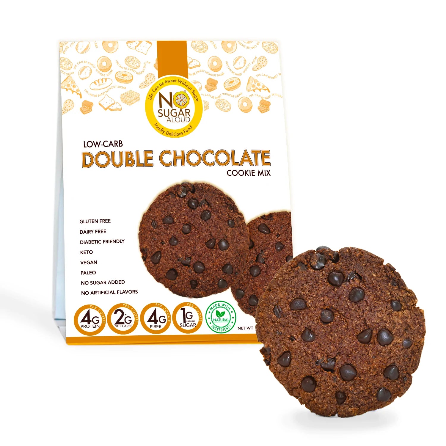 No Sugar Aloud LLC - Double Chocolate Cookie Mix (12.3 oz)