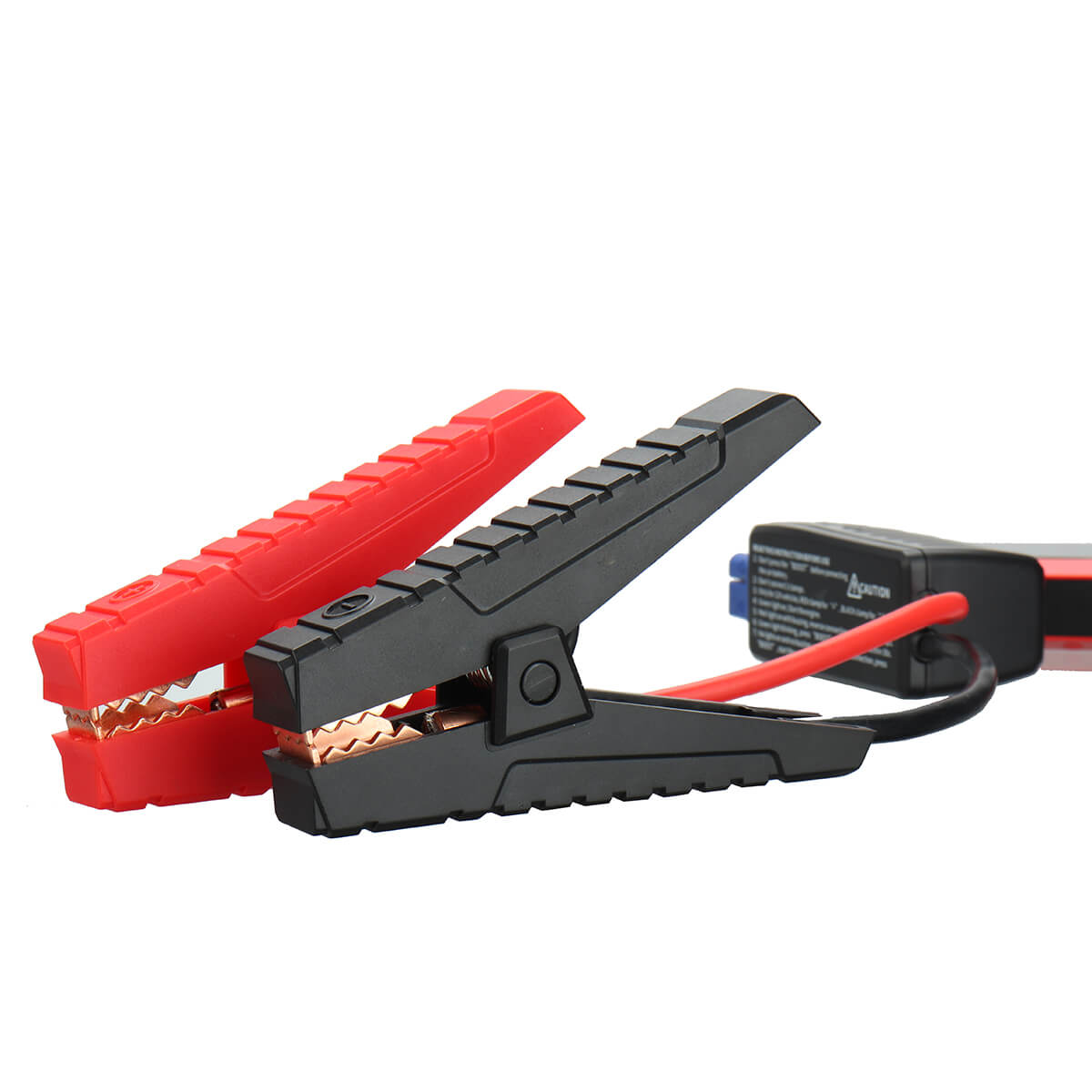 E97 Intelligent Car Jumper Cable Clamps, 12V Red+Black