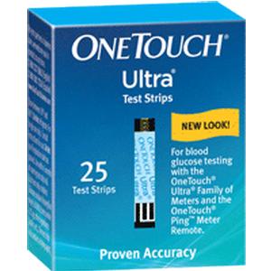 OneTouch Ultra Blue Blood Glucose Test Strip with DoubleSure Technology
