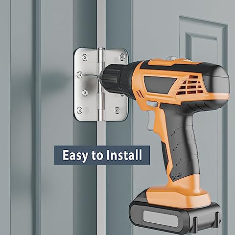 install 4-inch radius corner door hinges