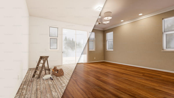 protecting hardwood floors from paint spills when painting new construction