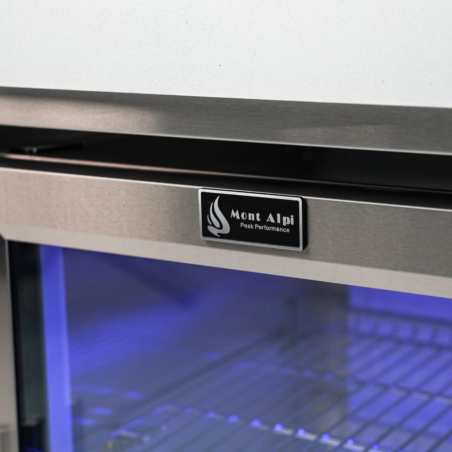 Mont Alpi 805 Deluxe Island Grill with 90 Degree Corner and Fridge Cabinet, MAi805-D90FC