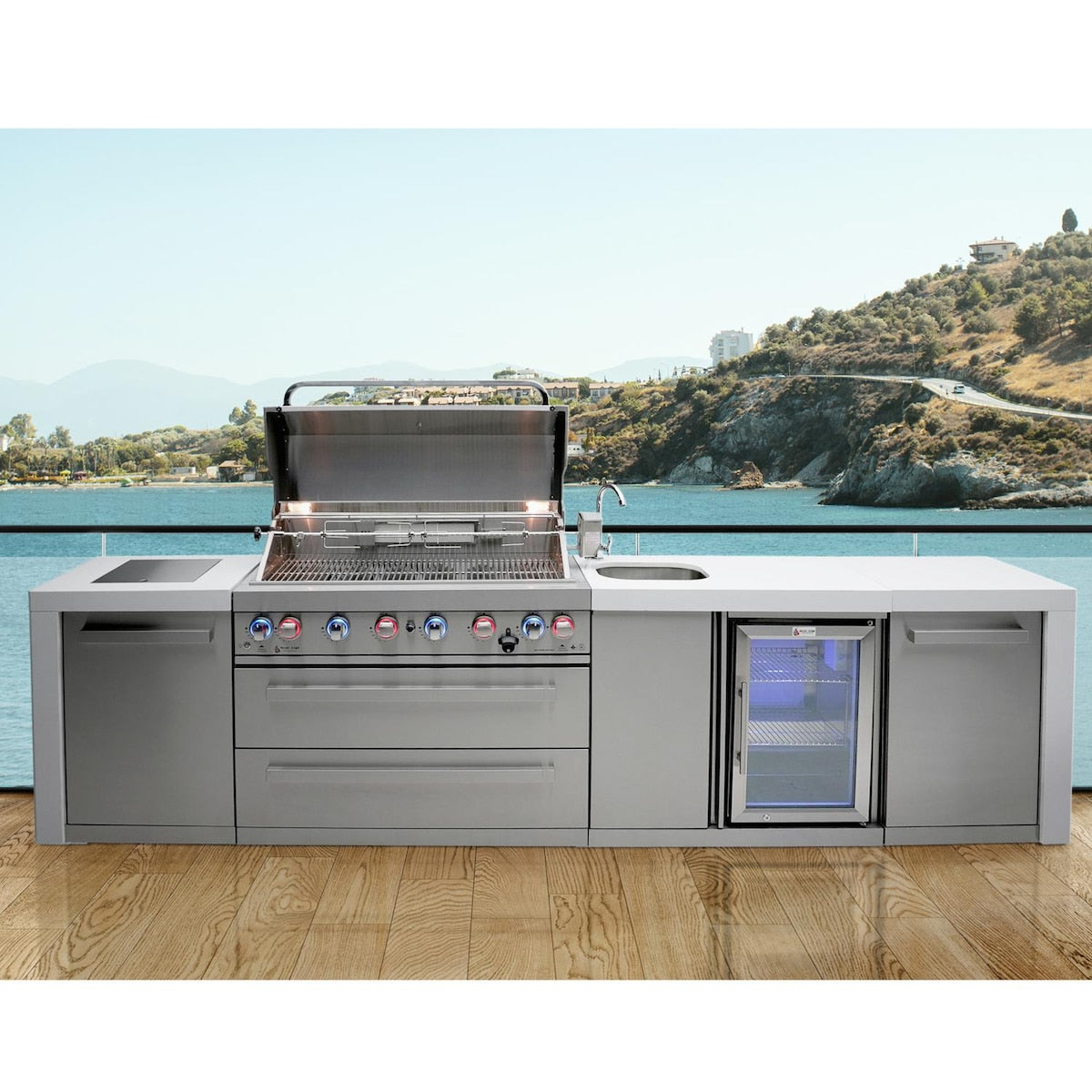 Mont Alpi 805 Deluxe Island Grill with Beverage Center, MAi805-DBEV