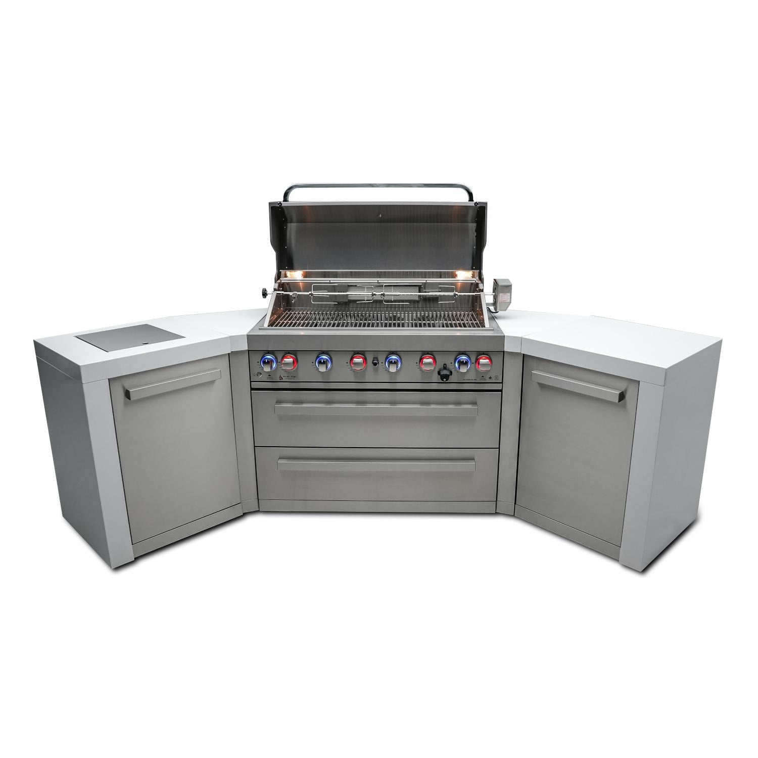 Mont Alpi 805 Deluxe Island Grill wth 45 Degree Corners, MAi805-D45