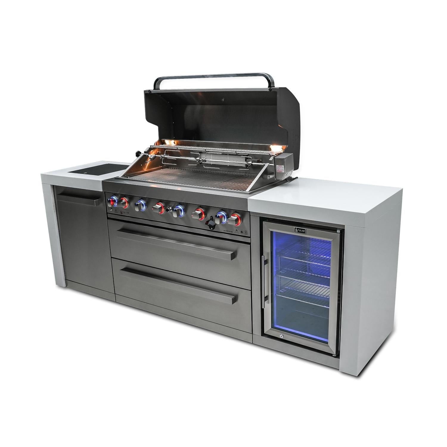Mont Alpi 805 Deluxe Island Grill with Fridge Cabinet, MAi805-DFC