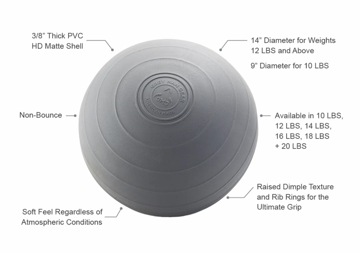 Grey Man Gear D-Ball Medicine Ball