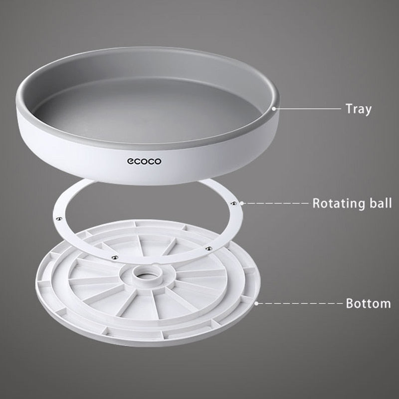 Rotating Spice Holder, 360 Degree Seasoning Organizer, Countertop Seasoning Rack, Spice Storage for Kitchen, Rotating Cake Turntable