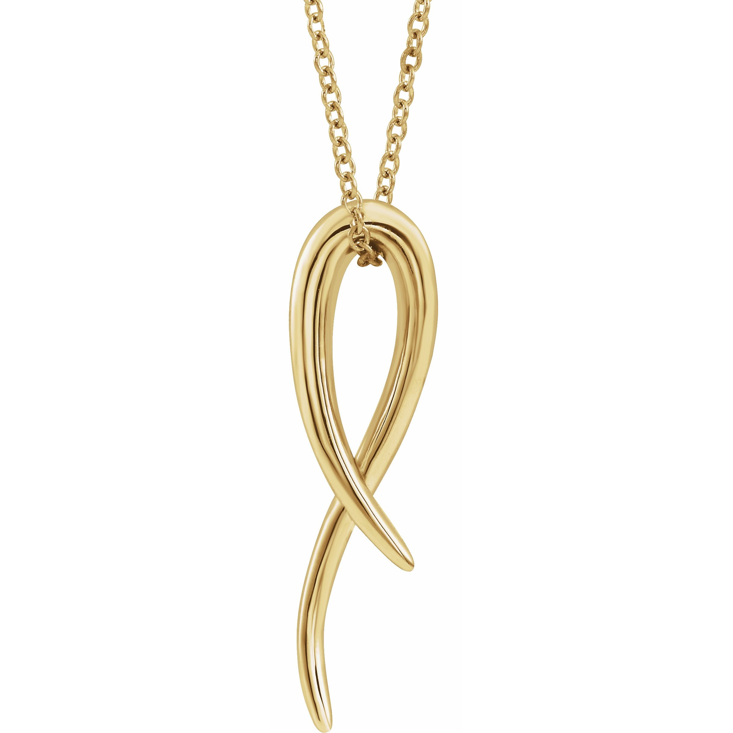 14K Yellow Freeform 16-18 Necklace