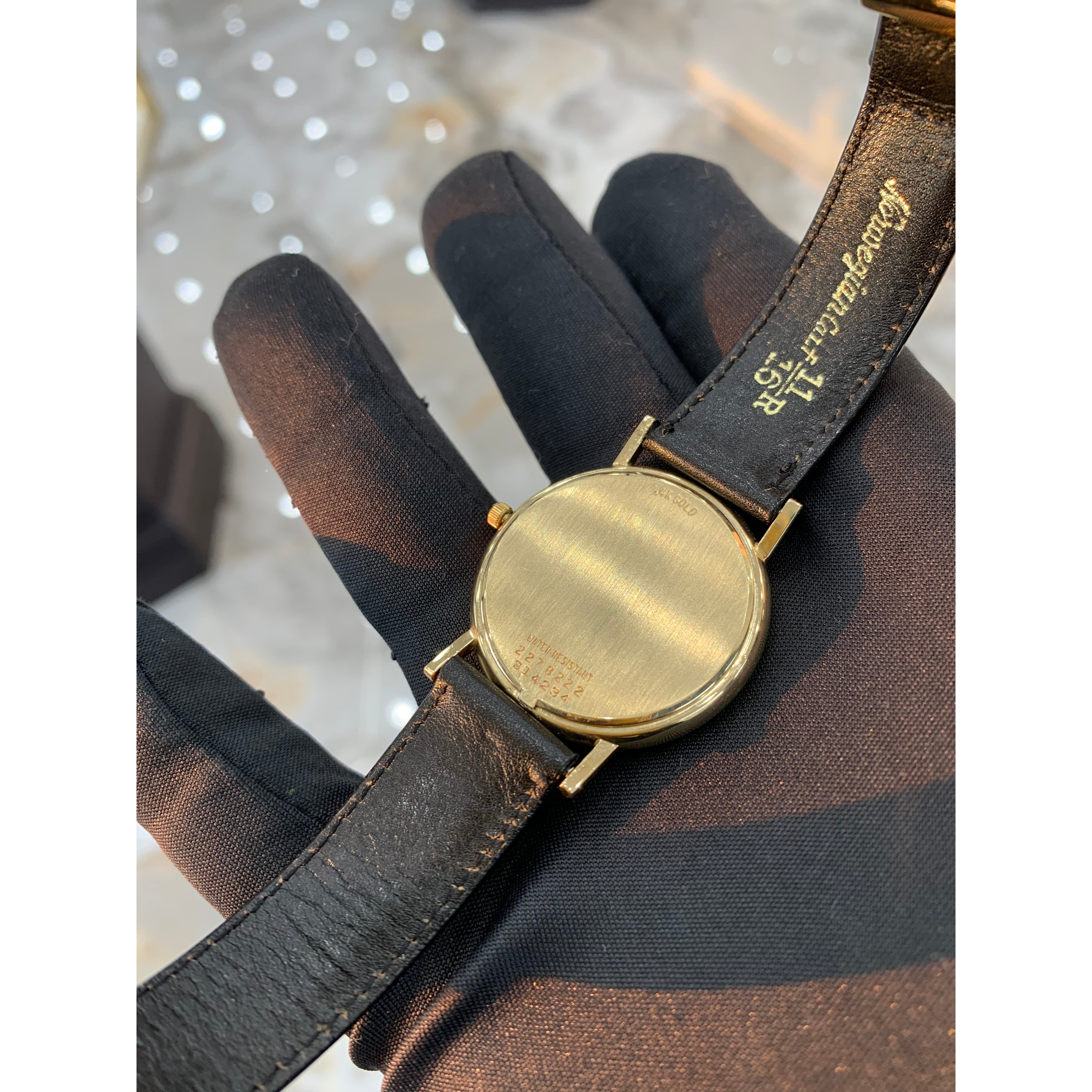 14k Concord Watch 32mm w/ black Strap 2278222