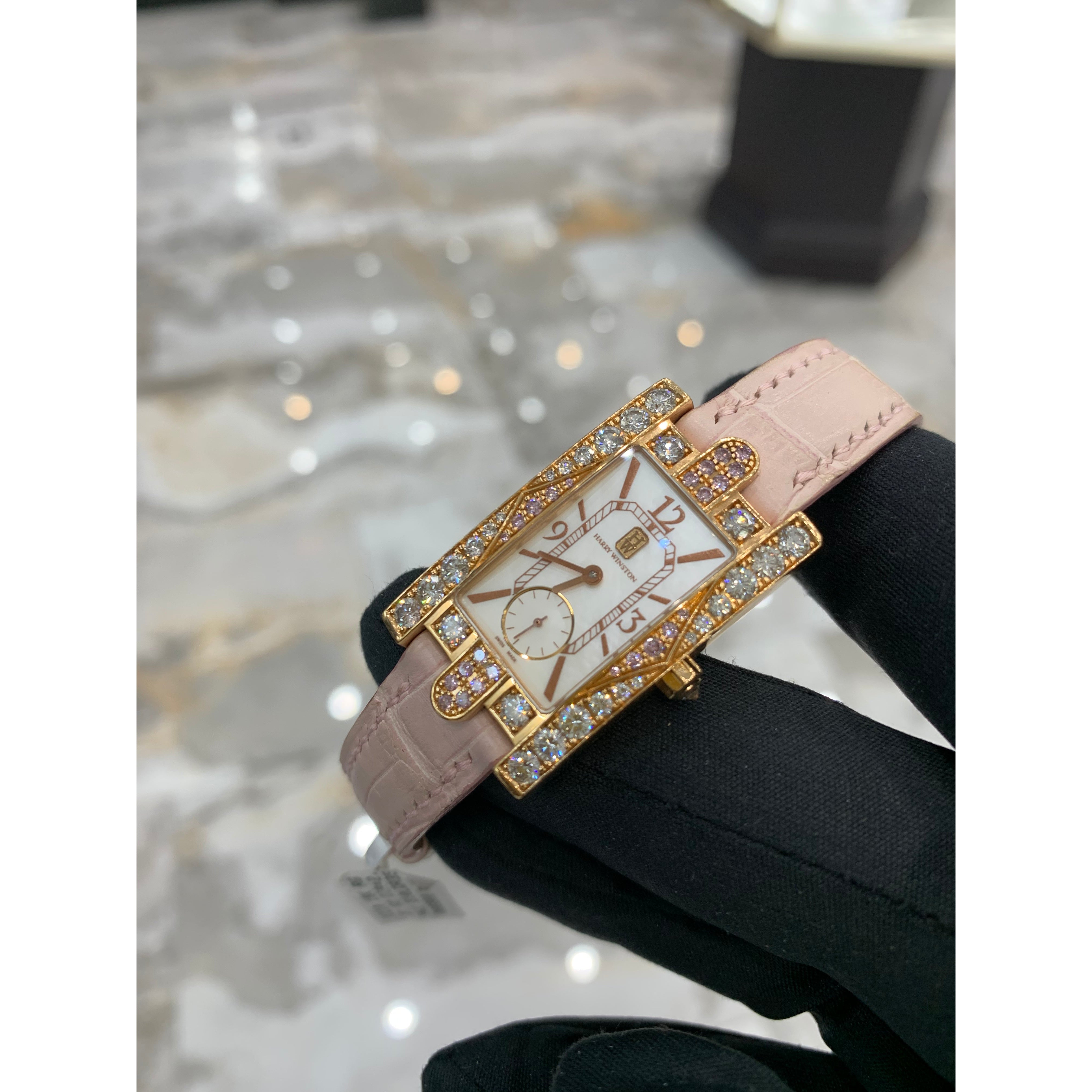 Harry Winston Aurora Pink Diamond 18k Rose Gold 2.25ct