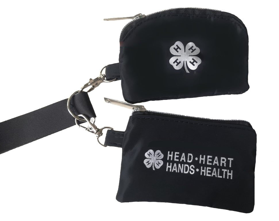 4-H Wristlet with 2 Zipper Bags