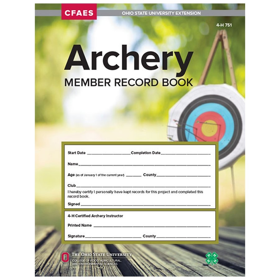 Archery Member Record Book