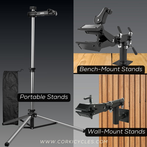 Different types of bike repair stand - Corki Cycles