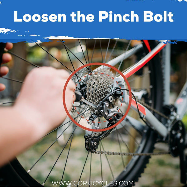 Loosen the pinch bolt-Corki Cycles