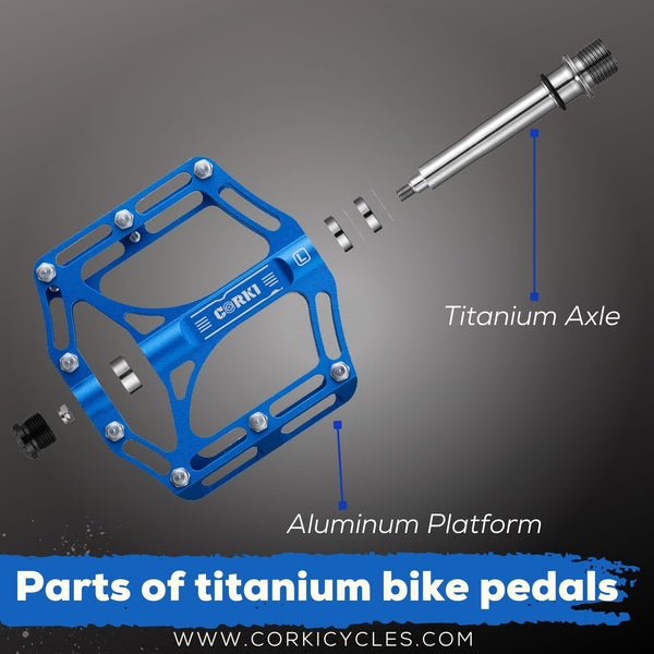Parts of Titanium Bike Pedal - Corki Cycles