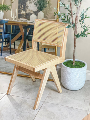 1 Modern Wood Cane Chair