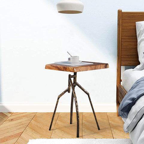 Solid Wood End Table