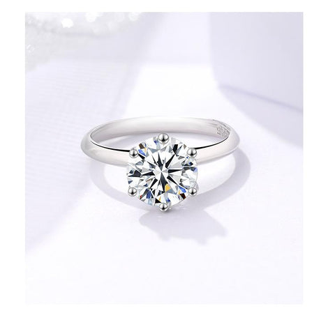 Elegant 925 Sterling Silver Moissanite Ring for Daily Wear1