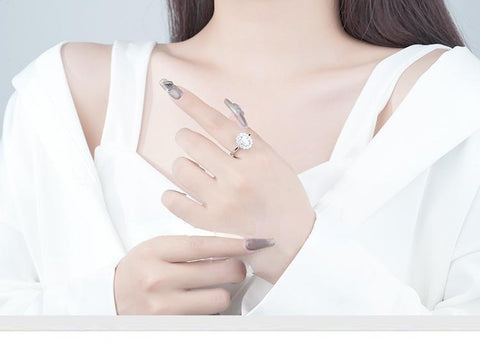Elegant 925 Sterling Silver Moissanite Ring for Daily Wear6