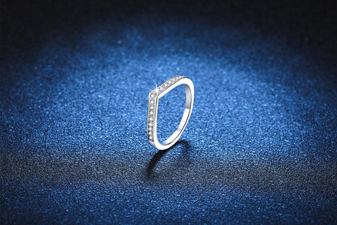 Number 23 925 Sterling Silver V-band Ring1