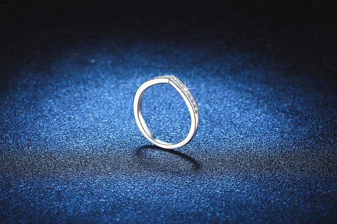 Number 23 925 Sterling Silver V-band Ring2