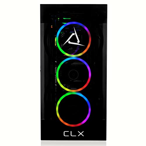 CLX Gaming PC - AMD Ryzen 9 7900X, GeForce RTX 4070 Ti, 1TB NVMe SSD, 4TB HDD, 32GB DDR5, Black