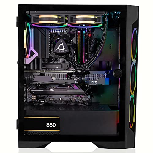 CLX Gaming PC - AMD Ryzen 9 7900X, GeForce RTX 4070 Ti, 1TB NVMe SSD, 4TB HDD, 32GB DDR5, Black