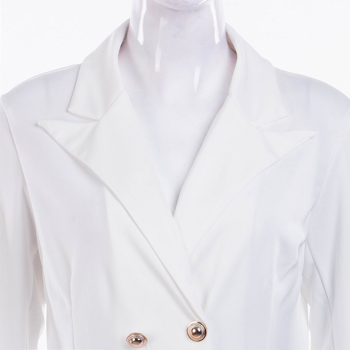 Elegant Office Casual Blazer White/Black Dress 2023 Spring Summer